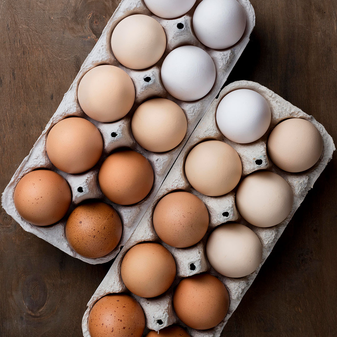 Fresh packed table eggs